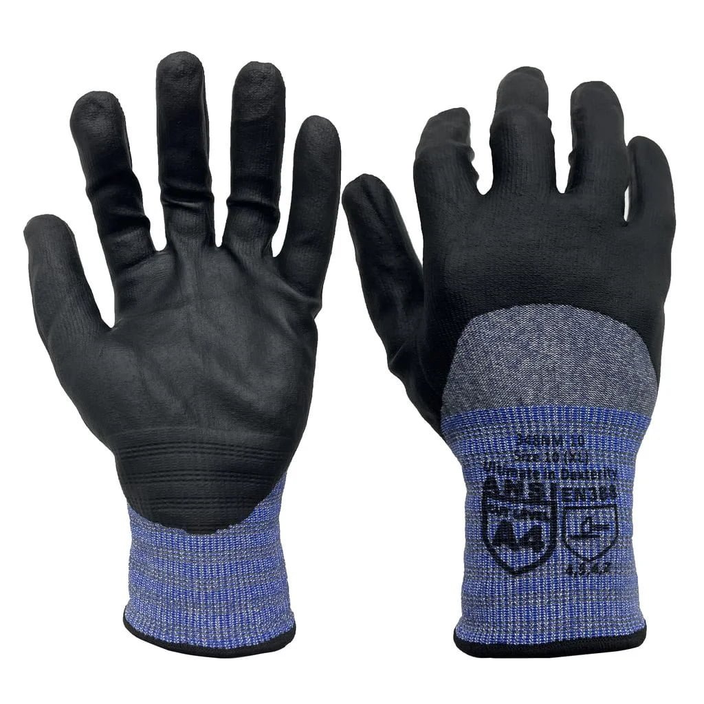 18-gauge A4 touchscreen ultra-fine foam 3/4-coated work gloves
