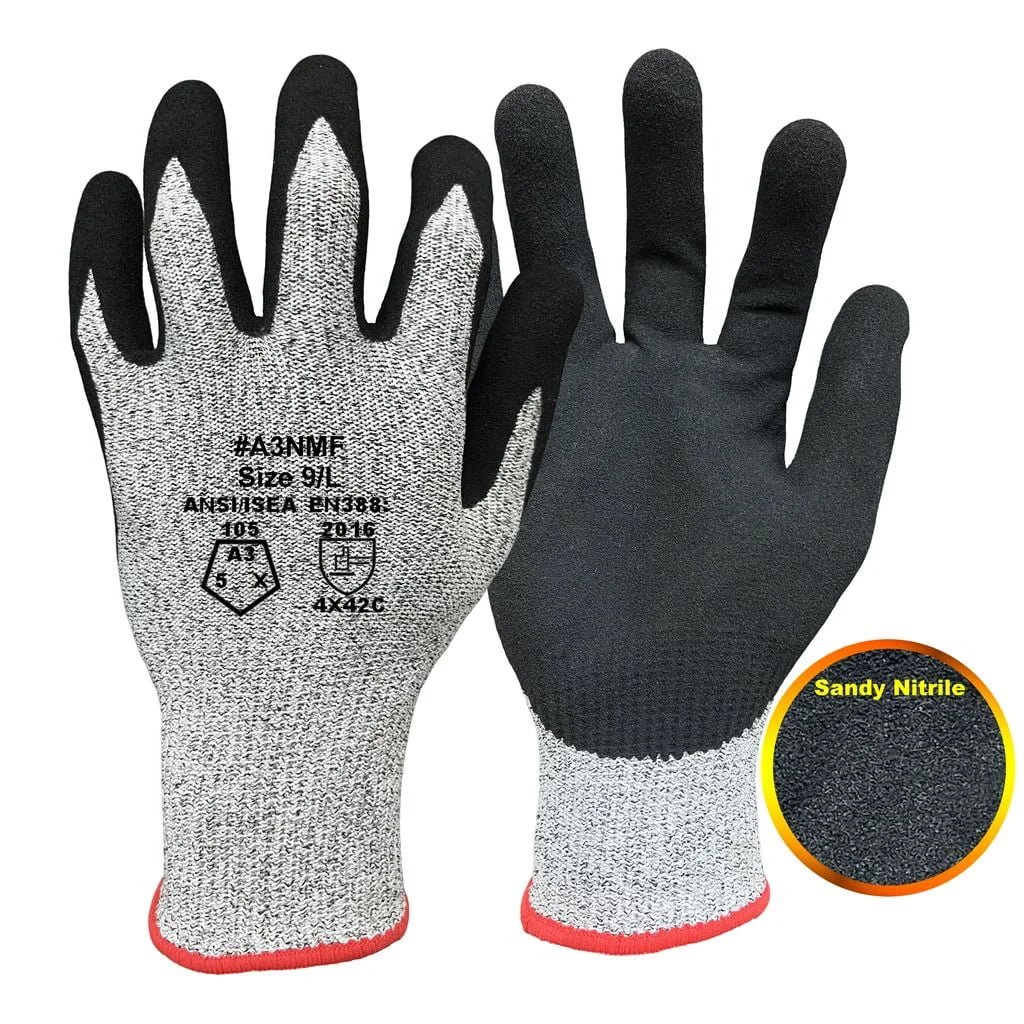 13G HPPE+Glass Fiber work glove.