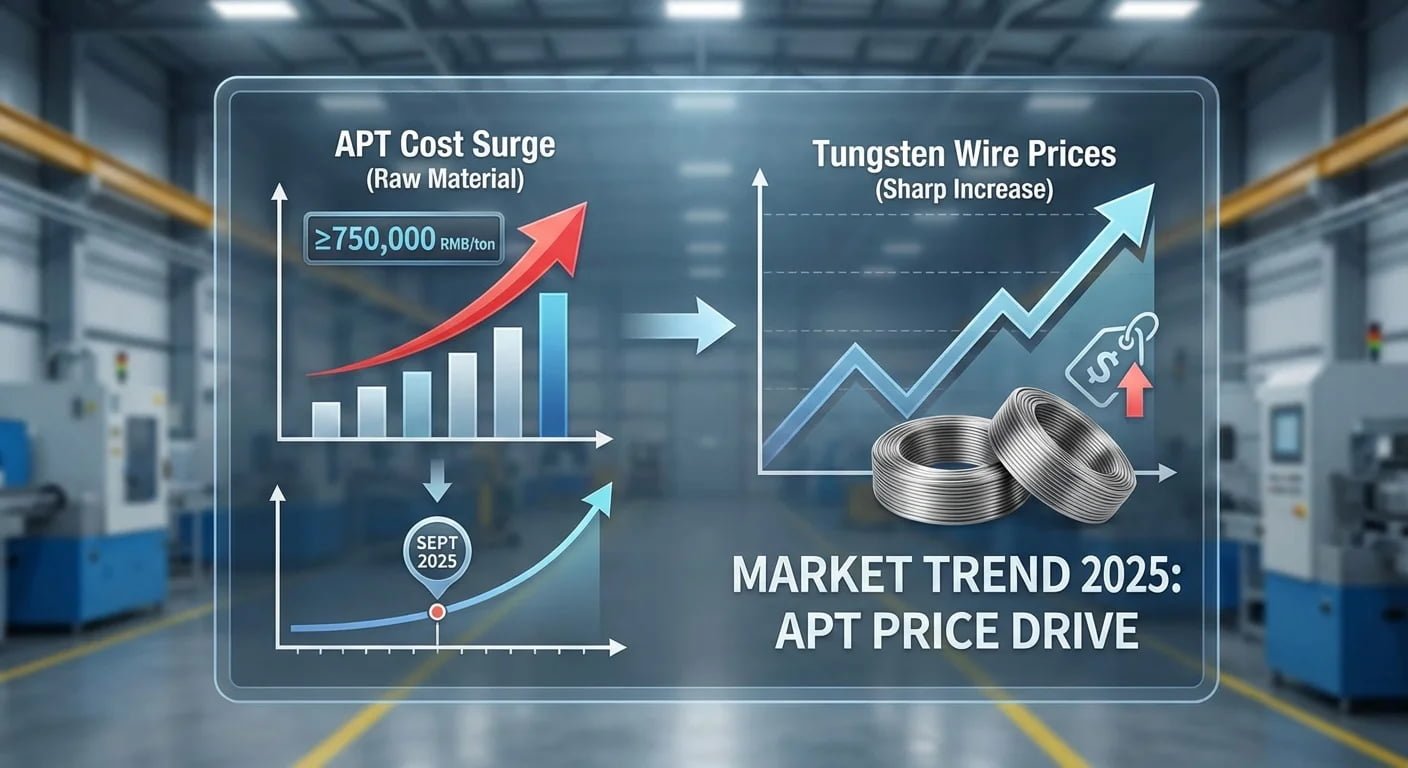 The sharp increase in tungsten wire prices