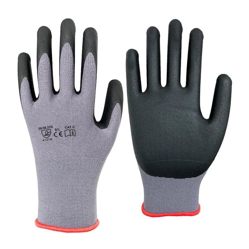 15-gauge Nylon/Spandex Micro-foam Nitrile work gloves