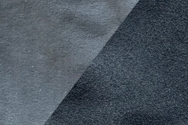 A close-up comparison of Nitrile Micro-Foam and Sandy Nitrile glove textures