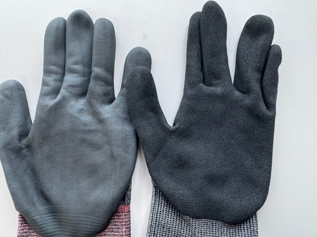 Nitrile Micro-Foam vs. Sandy Nitrile: Which Grip Is Better for Oily Surfaces?