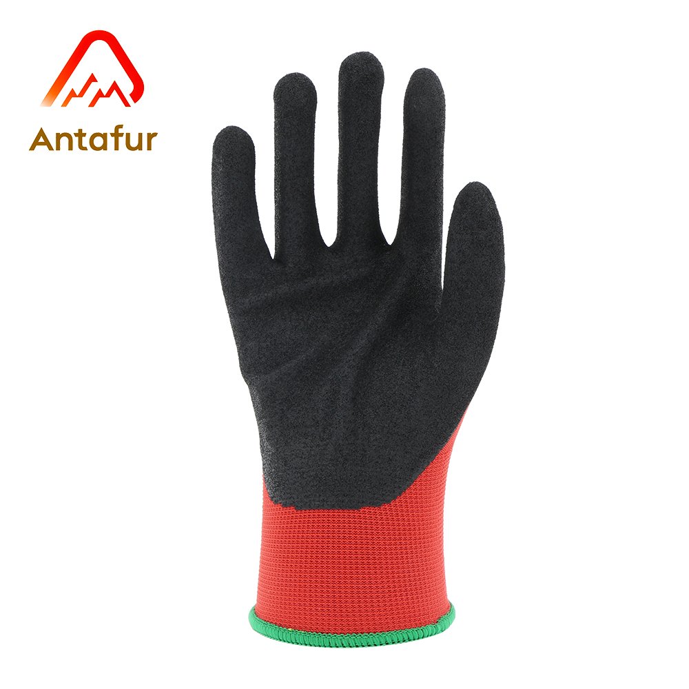 13G polyester work gloves with a sandy nitrile coating | NSA3101