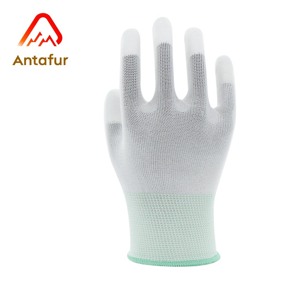 13G Nylon PU Finger Coated Precision Work Gloves |PU3103