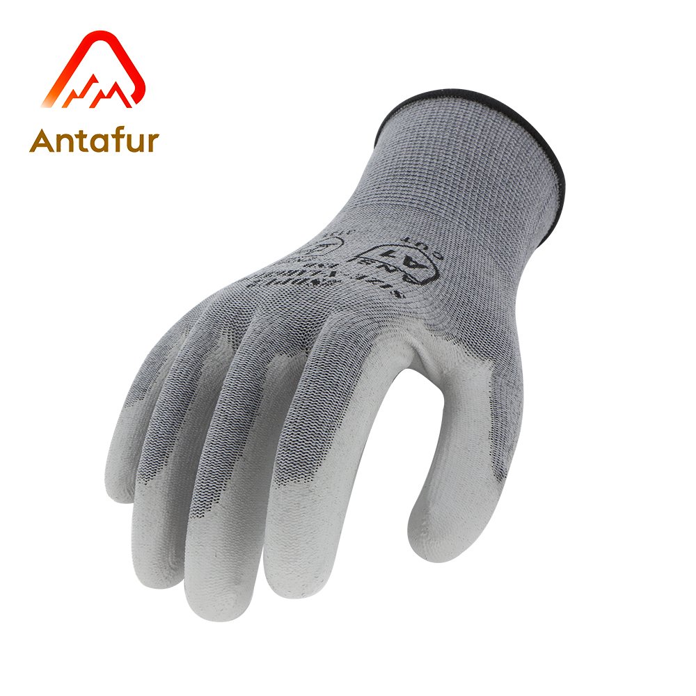 13G Polyester / Carbon Fiber Anti-Static ESD Safety Work Gloves |PU3104