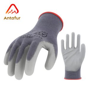 13G Nylon/Carbon PU Coated ESD Safe Anti-Static Work Gloves | PU3105