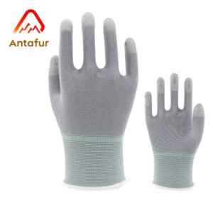 13 gauge anti-static PU finger coated gloves | PU3106