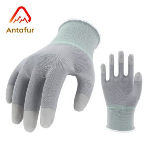 13 gauge anti-static PU finger coated gloves | PU3106