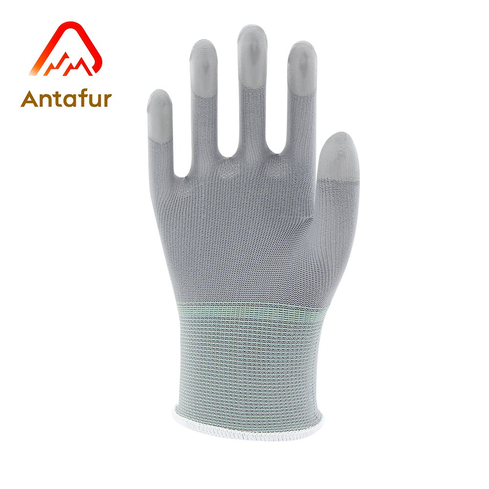 13 gauge anti-static PU finger coated gloves | PU3106