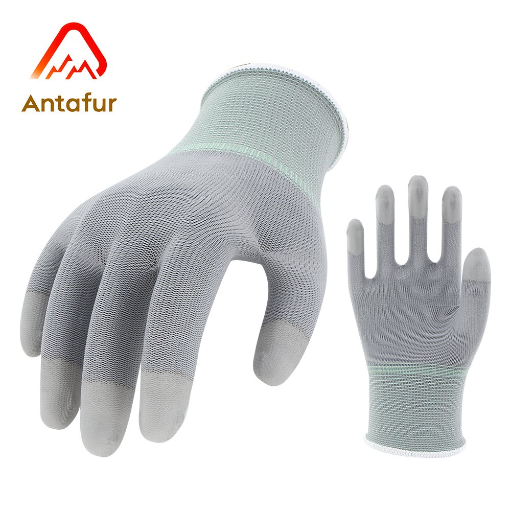 13 gauge anti-static PU finger coated gloves | PU3106