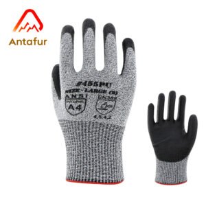 ANSI A4 / EN388 Level E Cut Resistant PU Coated Work Gloves with Touchscreen |PU3400C
