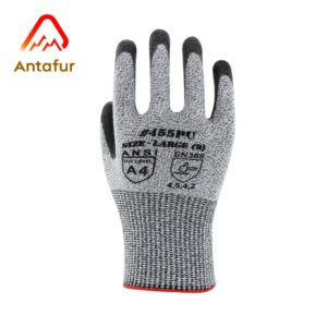 ANSI A4 / EN388 Level E Cut Resistant PU Coated Work Gloves with Touchscreen |PU3400C