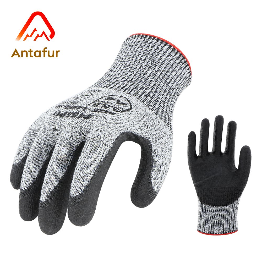 ANSI A4 / EN388 Level E Cut Resistant PU Coated Work Gloves with Touchscreen |PU3400C