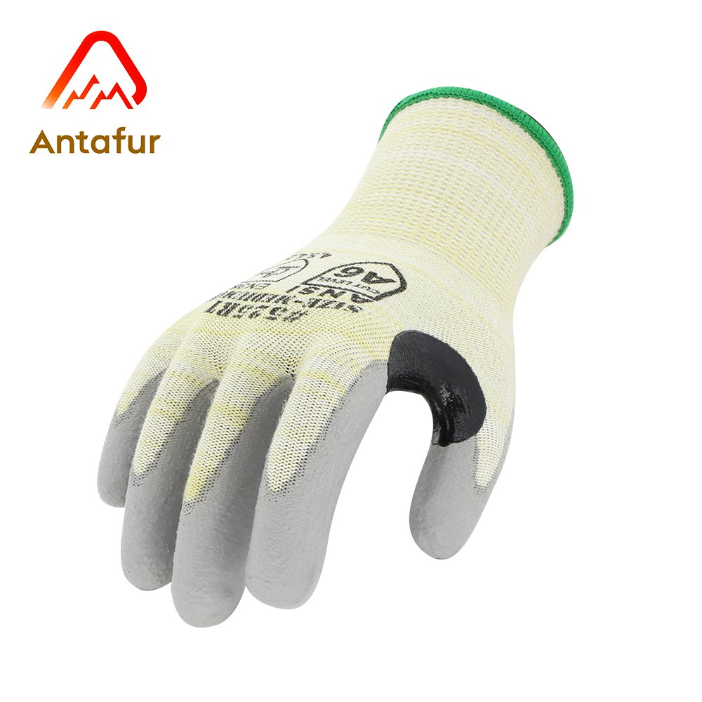 ANSI A6 / EN388 Level F Cut Resistant PU Work Gloves | PU525RT