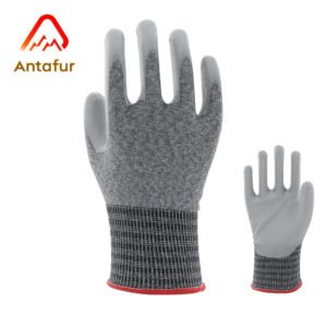 18G HPPE/Steel ANSI A4 Cut Resistant PU Coated Work Gloves | PU8400C