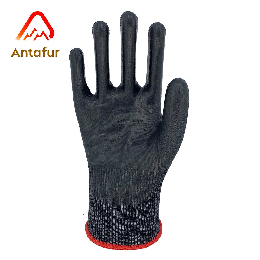18G HPPE ANSI A4 Cut-Resistant PU Coated Work Gloves | PU8401F
