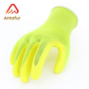 Hi-Vis Foam Nitrile General Duty Work Gloves | NFG3001