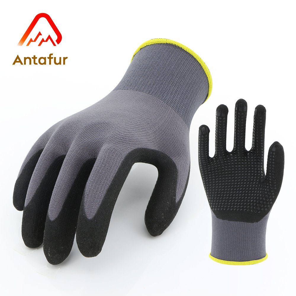 High-Dexterity Sandy Nitrile Dotted Work Gloves | NSA5103